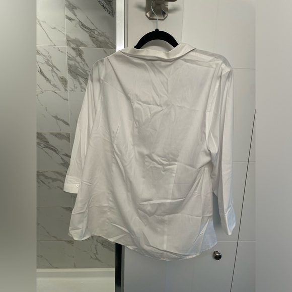 Van Heusen White Blouse XL NWT - Picture 2 of 4